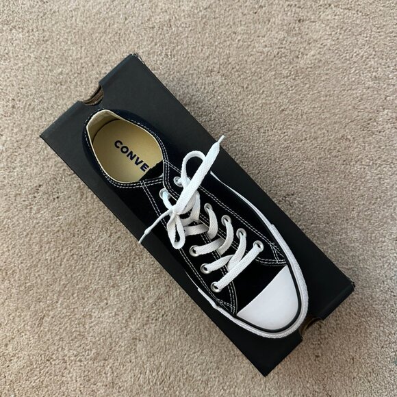 Converse Women's Chuck Taylor All Star Low Top Sneaker- BLACK - Picture 8 of 10